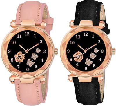 casera MS-C2 Combo 2 Rose Gold Case Designers Wrist Watches For Women Analog Watch  - For Girls