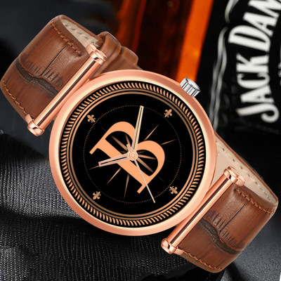 RobinXX ALPHA-B-RLX-M-RG-DBRW-1 Alpha Heritage Collection A Brown Strap Watch for Man & Boys Analog Watch  - For Men