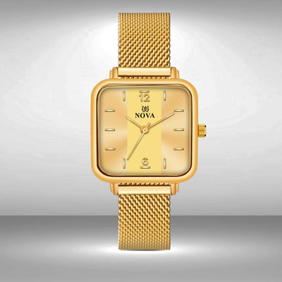 NOVA Women and Girls Mesh Chain Wrist Watch Analog Watch  - For Women