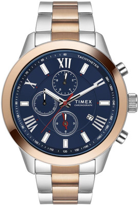 TIMEX TWEG18516 Blue Round Dial Chronograph Quartz Analog Watch  - For Men