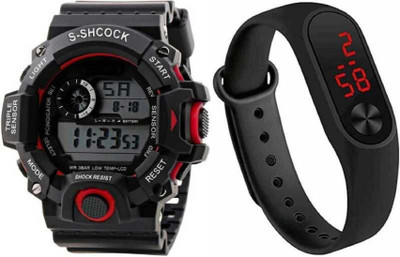 KAPISHWAR CREATION g shok red and m2 black digital watch Digital Watch  - For Men