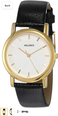 Aglance AG7987YL03 WHITE DIAL WITH GOLD PLATED & LEATHER STRAP SLIM WATCH AG7987YL03 WHITE DIAL WITH GOLD PLATED & LEATHER STRAP SLIM WATCH Analog Watch  - For Men & Women