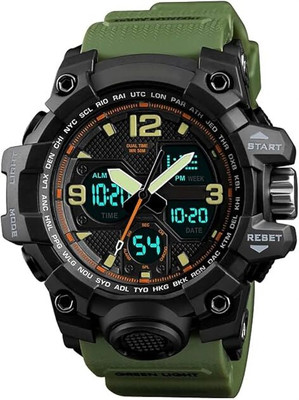Felizer Sk1327 Men Sport Military Series 1327 Analogue Digital Waterproof Chrono Analog-Digital Watch  - For Men