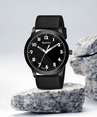 RUSTET LD-BK060-BLACK Analog Watch  - For Men