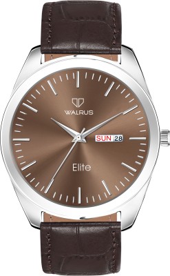 Walrus Walrus Brown Dial Analog Vegan Leather Strap Wrist Watch For Men INC-XXXIV Analog Watch  - For Men