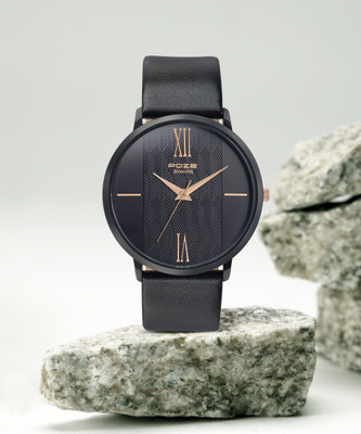 SONATA Poze Black Dail Black Strap Analog Watch  - For Men