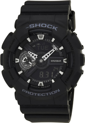 essential treasures BLACK SHOCK GA-110 -SHOCK GA-110-1BDR Black Dial Resin Strap Analog-Digital Watch  - For Men