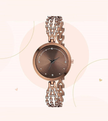 RENAISSANCE TRADERS gold silver diamond wow Analog Watch  - For Girls