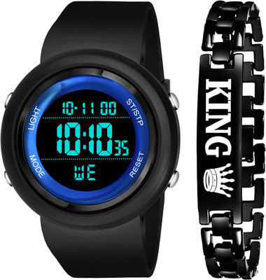 Keep n Touch Stylish Premium look Round Dial Wrist Sports Watch with Bracelet Digital Watch  - For Men