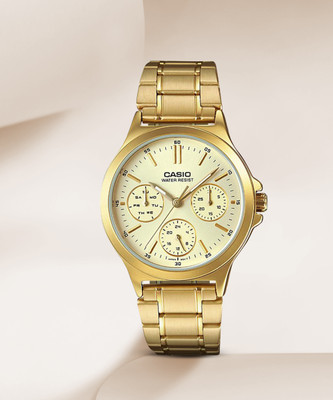 CASIO LTP-V300G-9AUDF Enticer Ladies Analog Watch  - For Women