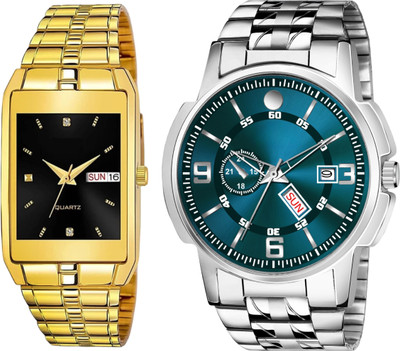 Caihong Golden-Black-SLV-11 Analog Watch  - For Men