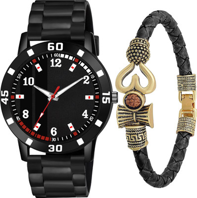 casera silicon strap Mahadev Bracelet Combo Watches For Boy Analog Watch  - For Boys