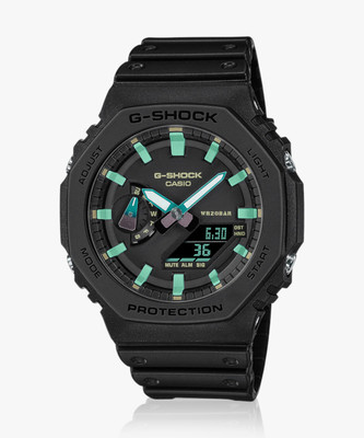 CASIO GA-2100RC-1ADR G-SHOCK Black-Rusted Dial Black Resin Strap Analog-Digital Watch  - For Men