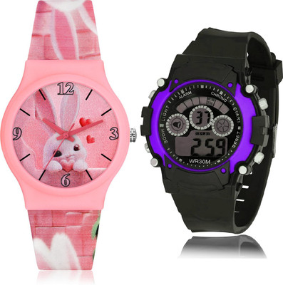 TIMETRANSELEVATE CM717-B133 Analog-Digital Watch  - For Girls