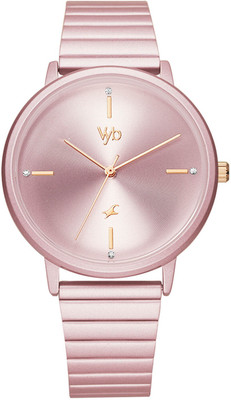 Fastrack Fastrack Stainless Steel Analog Light Pink Dial & Band Girl's Watch Analog Watch  - For Women