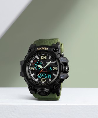 SKMEI mudmaster 1155 Green Digital Analog Wrist Watch Analog-Digital Watch  - For Men