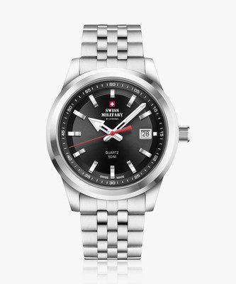 Swiss Military by Chrono SM34094.01 Swiss Made Black Dial Analog Watch  - For Men