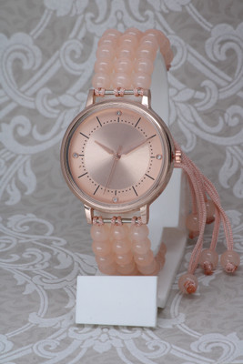 ZANZEER Princess Fancy Unique Round Dial Adjustable Pearl Bracelet Princess Fancy Unique Round Dial Adjustable Pearl Bracelet Analog Watch  - For Girls