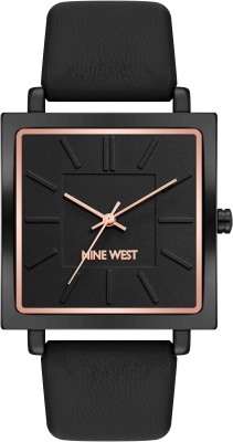 NINE WEST NW-2923GYBK Black Dial Analog Watch  - For Women