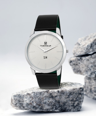 TIMEWEAR 171SDTG TIMEWEAR Slim Series Two Hands Black Leather Strap Analog Watch  - For Men