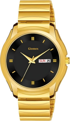 Giomex 1578 Black GP DD Premium Addition Analog Watch  - For Men