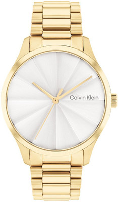 Calvin Klein Ck Burst Calvin Klein Ck Burst Qtz Basic Off White Round Dial Unisex Watch / Analog Watch  - For Men & Women
