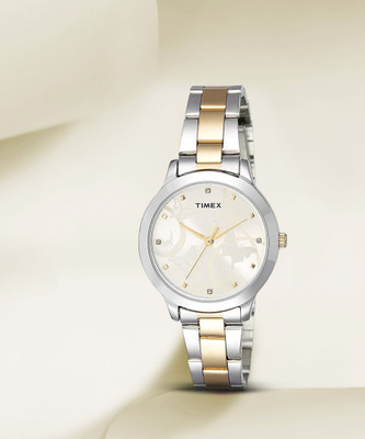 TIMEX Champagne Dial Analog Watch  - For Women