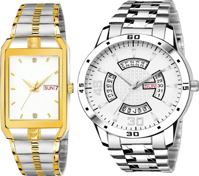 Caihong TT-White-SLV-22 Analog Watch  - For Men
