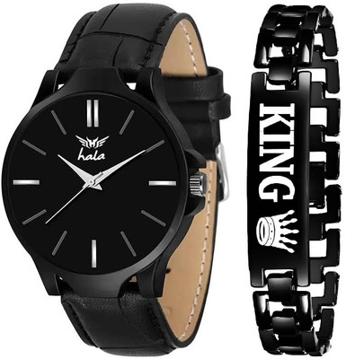 Keep n Touch Black Watch | Premium | Silicon | King Bracelet Analog Watch  - For Men