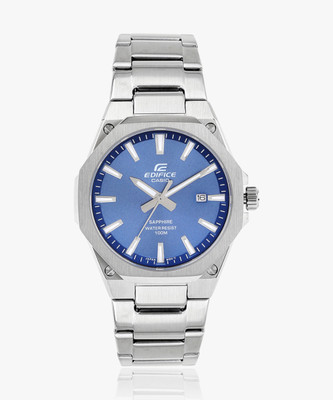 CASIO EFR-S108D-2AVUDF Edifice Blue Dial Silver Stainless Steel Band Analog Watch  - For Men