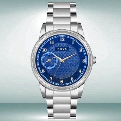 NOVA Mens and Boys Steel Chain Watch Analog Watch  - For Men