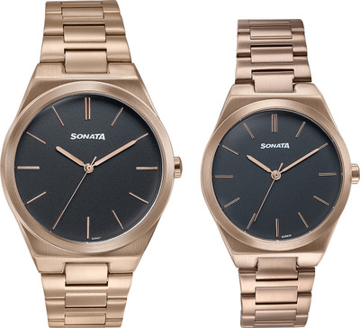 SONATA Wedding Pairs Analog Watch  - For Men & Women