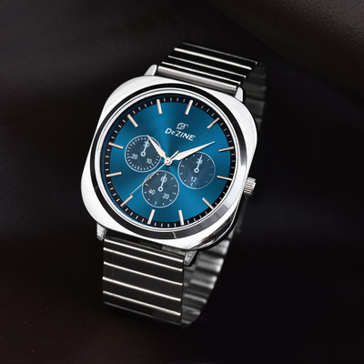Dezine Soft Silicone Strap with Clean Analog Display Analog Watch  - For Men