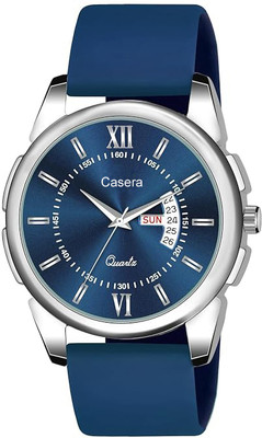 casera Day And Date Day And Date Soft Silicone Strap Analog Wrist Watch Analog Watch  - For Men