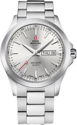 Swiss Military by Chrono SMP36040.23 Swiss Made Silver Dial Analog Watch  - For Men