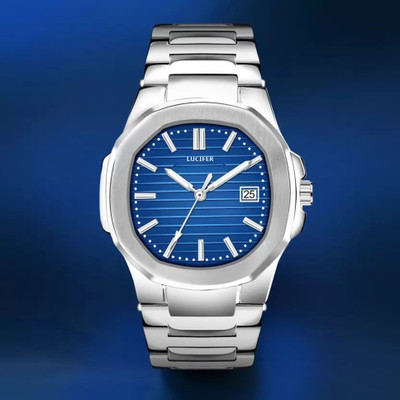 Lucifer DRM020 blue Dial Day and Date Functioning Analogue Wrist Watch for Men's & Boys Trending Premium Quality Day & Date Functioning for Boys Analog Watch  - For Men