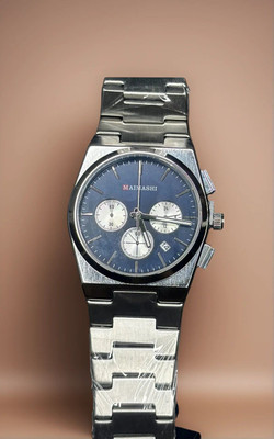 shafs Shafs Stainless Steel Analog Watch for Men – Luxury Blue Dial with Sub-Dial | Analog Watch  - For Men