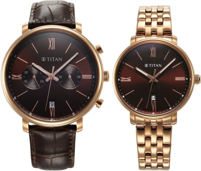 Titan Titan Modern Bandhan 6_9400794207WZ02P Analog Watch  - For Couple