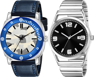 TVILLA Blue Big Dial MZ-LR54 Analog Watch  - For Men