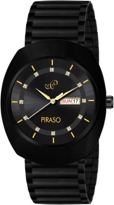 PIRASO RA-DO C27 BLACK PIRASO PREMIUM DATE DISPLAY BLACK DIAL & BLACK CHAIN ANALOG WATCH FOR MEN Analog Watch  - For Men