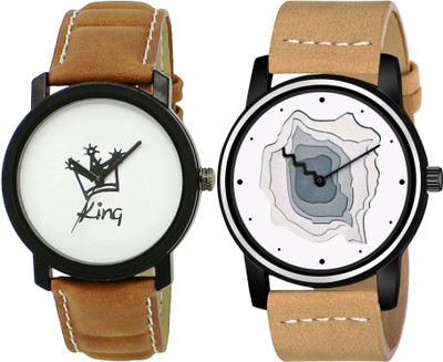 TVILLA White-Black King MZ-LR18 Analog Watch  - For Men