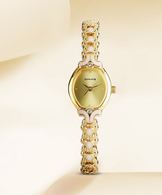SONATA NP8068YM02 ENAMEL Analog Watch  - For Women