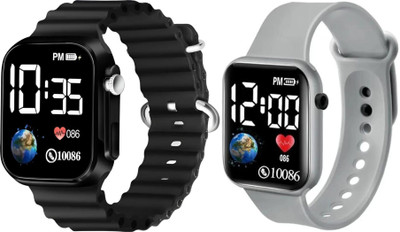 Fash Digital Waterproof LED Display Kids Watch for Boys & Girls Unisex Sport Digital Watch For Men - Women & Children Digital Watch  - For Boys & Girls