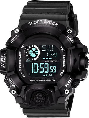 ANSHIKA FASHION Fabric Digital Sports Multi Function Black Dial For Mans And Boy Multi function Digital Watch  - For Boys & Girls