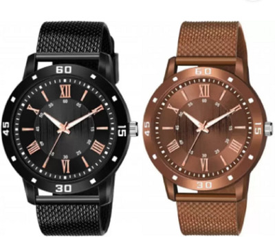 Miss Perfect Analog Watch - For Men SWC-173 New Best Black And Brown Watch Combo For Boys Analog Watch  - For Men