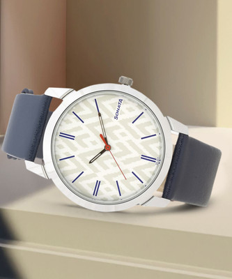 SONATA 77107SL02 - SDL803 - SO - KNOT Analog Watch  - For Men