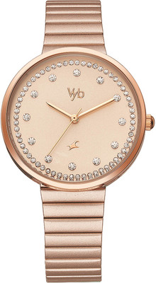 Fastrack Fastrack Vyb Mirage Quartz Rose Gold Dial Stainless Steel Strap Watch for Girls Analog Watch  - For Women