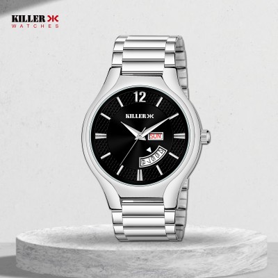 KILLER KL-9102-BLACK Working Day and Date Analog Watch  - For Men