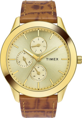 TIMEX TWEG18521 TIMEX Champagne Round Dial Analog Watch  - For Men