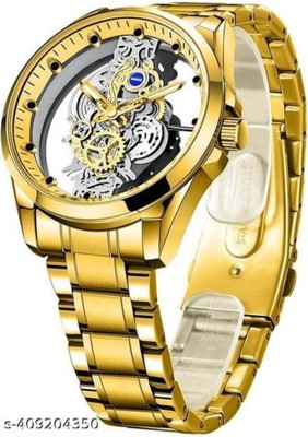 PRDHAN JI FULL GOLD TRANSPRANT WATCH 1 Analog Watch  - For Men